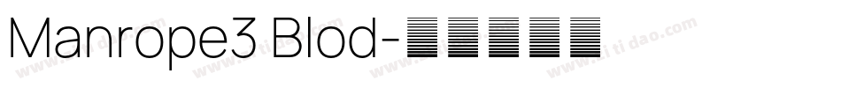 Manrope3 Blod字体转换